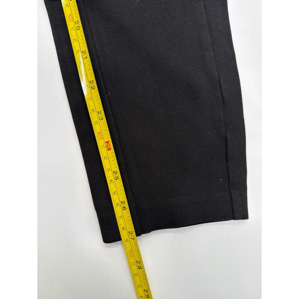 J.Crew Pixie Pants Black Equestrian Skinny Leggings Side Zip 12R Heavy Knit - Picture 4 of 11